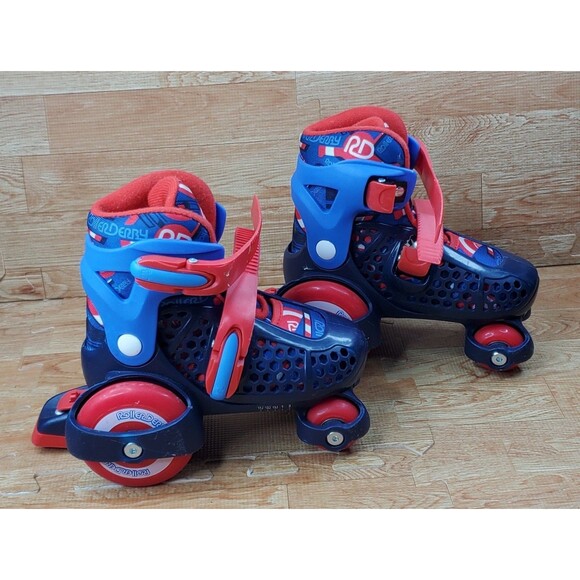Roller Derby Sport Kids Roller Skates Blue White Red Size 11-2 - Picture 3 of 6